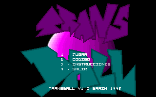 Title screen of Transball