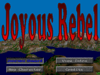Title screen of Joyous Rebel