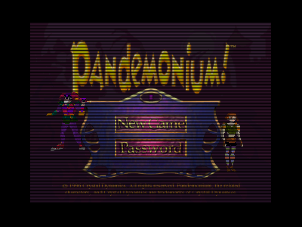Title screen of Pandemonium