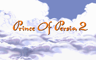 Title screen of Prince of Persia 2: The Shadow & The Flame