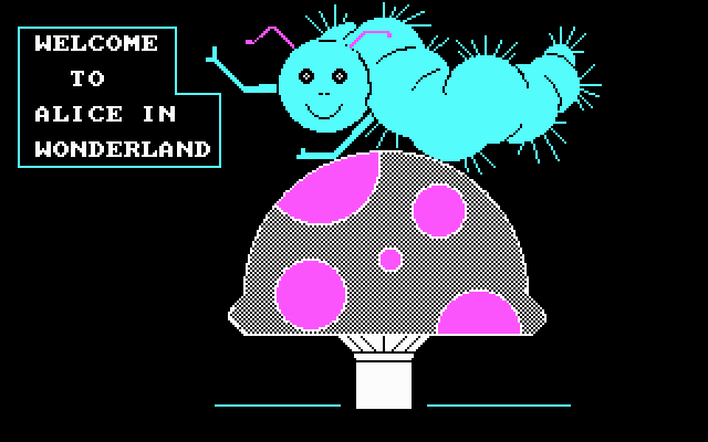 Title screen of Alice in Wonderland
