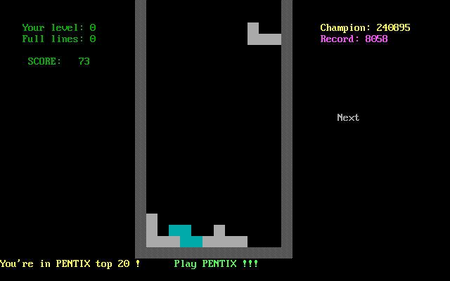Gameplay of Pentix