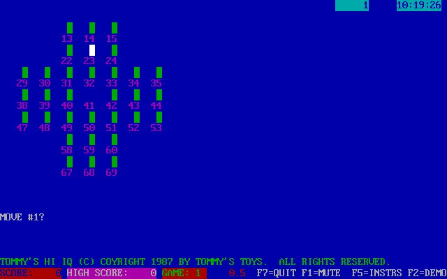 Title screen of Tommy's High IQ