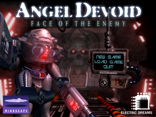 Title screen of Angel Devoid: Face of the Enemy