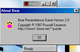 Title screen of Bear Resemblance