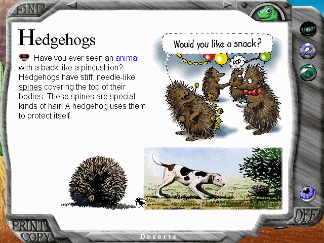Gameplay of Microsoft Explorapedia: The World of Nature