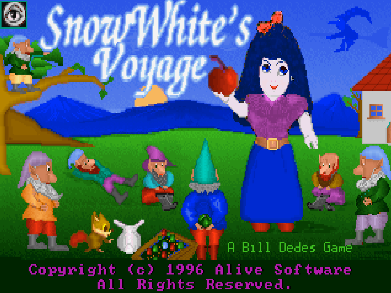 Title screen of Snow White's Voyage