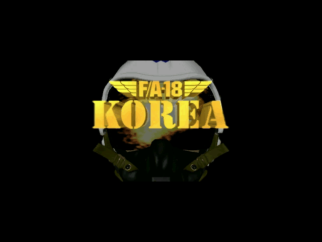 Title screen of F/A-18 Korea