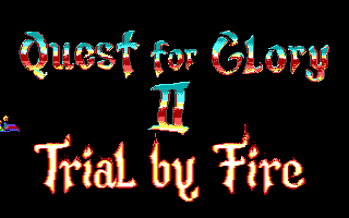 Title screen of Quest For Glory II: Trial By Fire