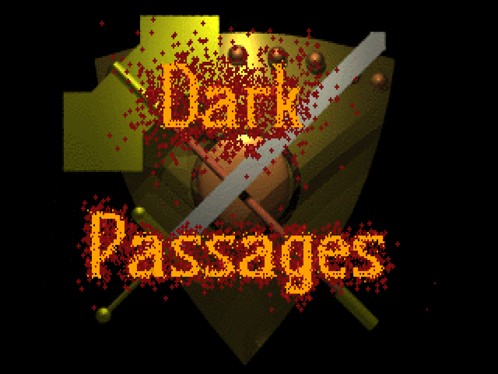 Title screen of Dark Passages