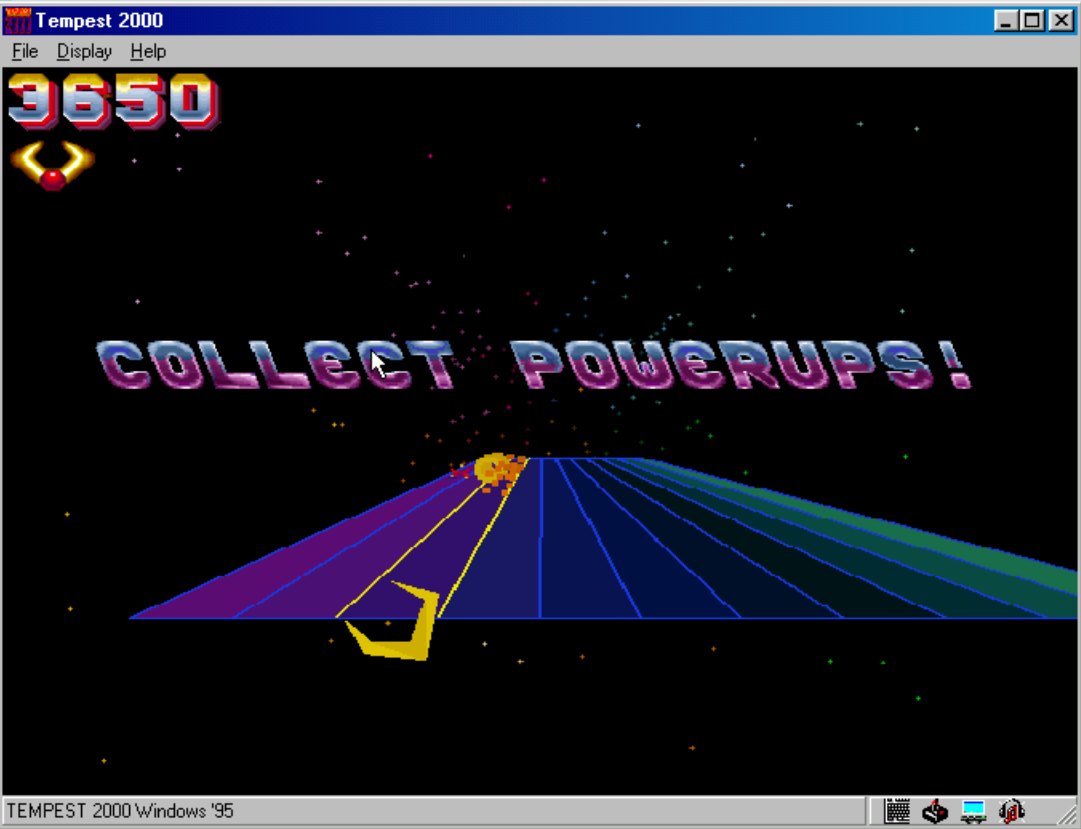 Gameplay of Tempest 2000
