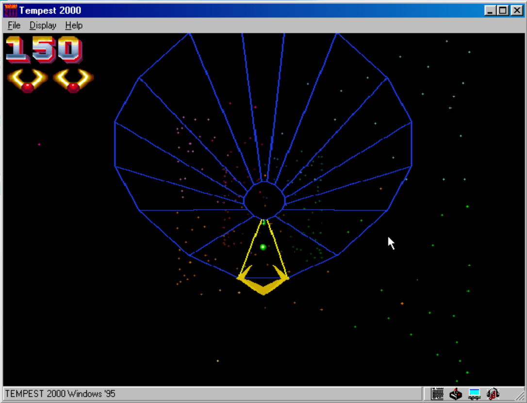 Gameplay of Tempest 2000