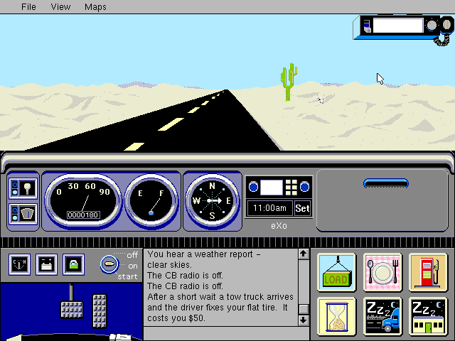Gameplay of Crosscountry USA