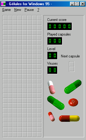 Title screen of Gelules