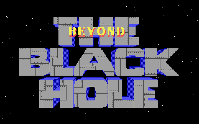 Title screen of Beyond the Black Hole