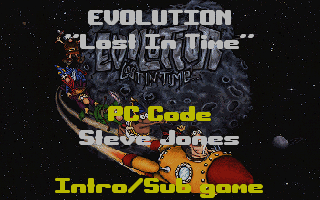 Title screen of Humans 3: Evolution - Lost in Time
