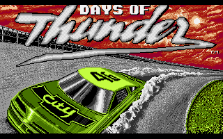 Title screen of Days of Thunder