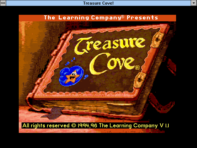 Title screen of Treasure Cove!