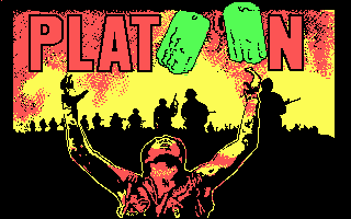 Title screen of Platoon