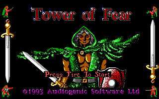 Title screen of Tower of Fear