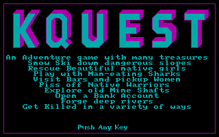 Title screen of Kquest