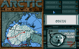 Title screen of Arctic Moves