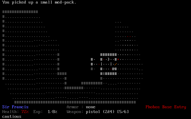 Gameplay of DOOM, the Roguelike