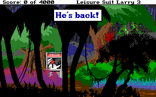 Gameplay of Leisure Suit Larry 3: Passionate Patti in Pursuit of the Pulsating Pectorals