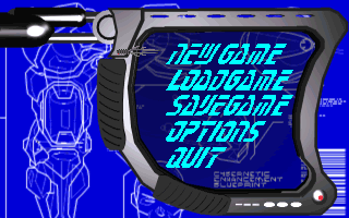 Title screen of Rex Blade: The Apocalypse