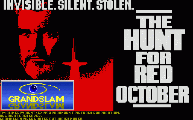 Title screen of The Hunt for Red October (1990)