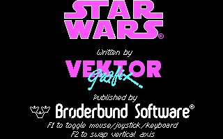 Title screen of Star Wars