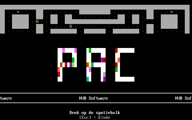 Title screen of Pac
