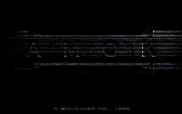 Title screen of Amok