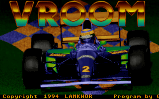 Title screen of Vroom