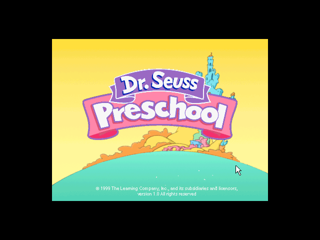 Title screen of Dr. Seuss Preschool