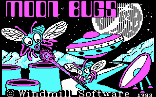 Title screen of Moon Bugs