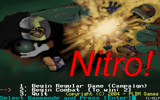 Title screen of Nitro!