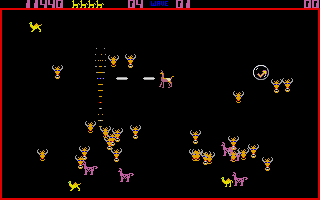 Gameplay of Llamatron: 2112
