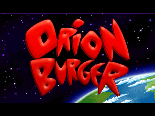 Title screen of Orion Burger