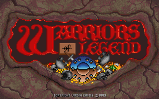 Title screen of Warriors of Legend