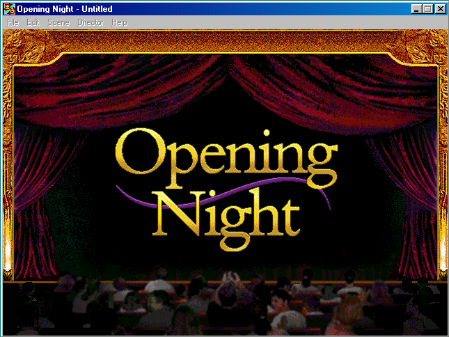 Title screen of Opening Night