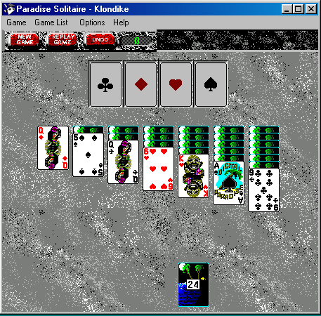 Gameplay of Paradise Solitaire