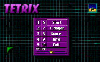 Title screen of TETRIX