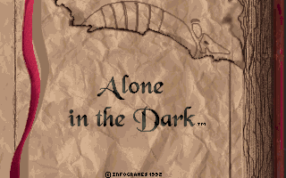 Title screen of Alone in the Dark
