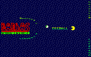 Title screen of Eyeball