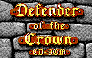 Title screen of Defender of the Crown CD-ROM
