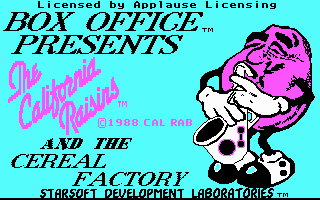 Title screen of The California Raisins