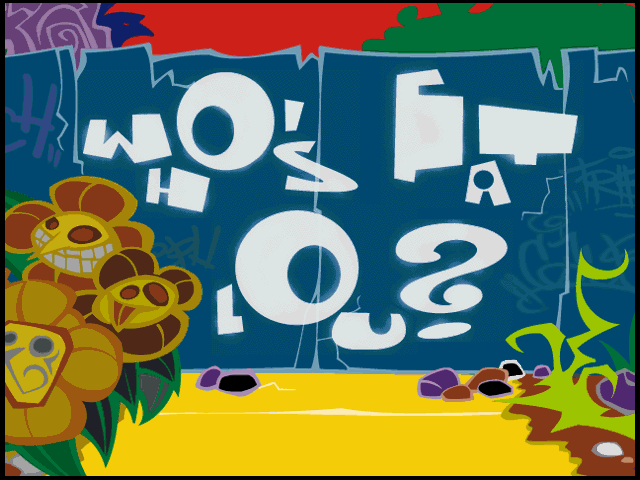 Title screen of Who's Fat Lou