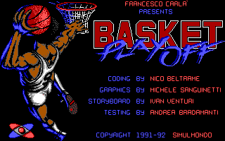 Title screen of Basket Playoff