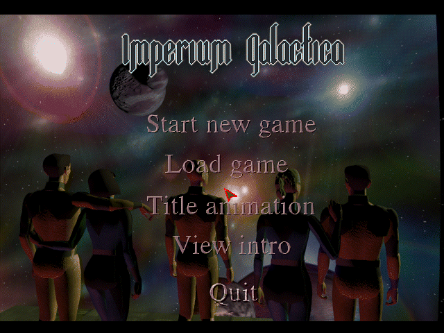 Title screen of Imperium Galactica